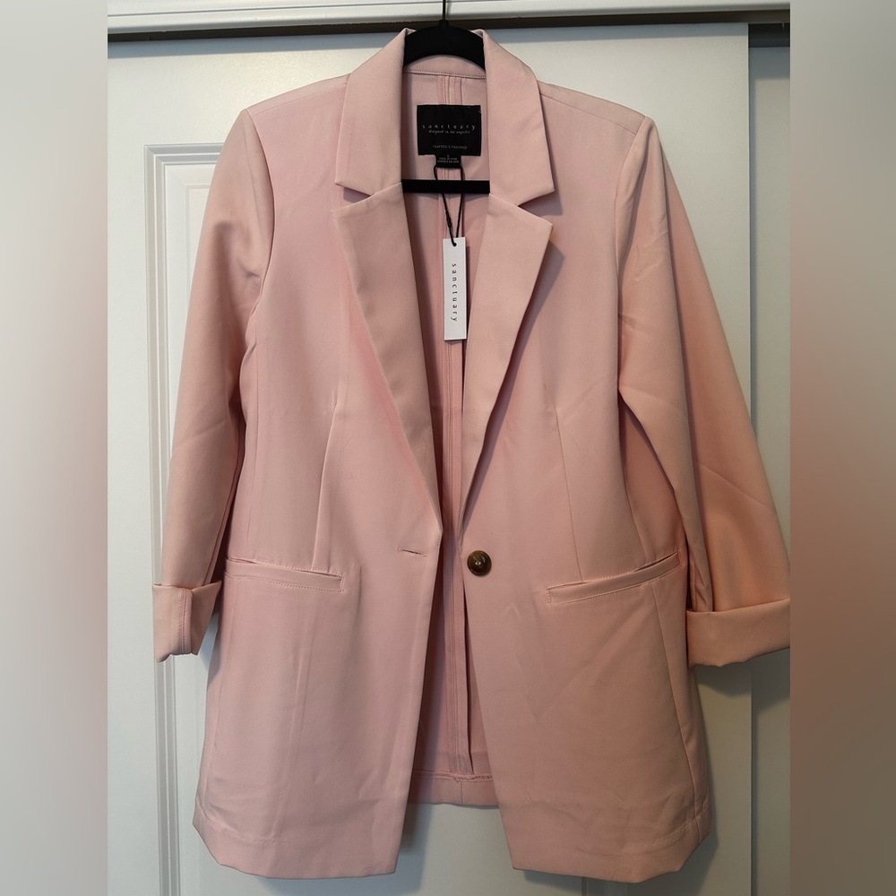 NWT Sanctuary Light Pink Women's Blazer Size Small
